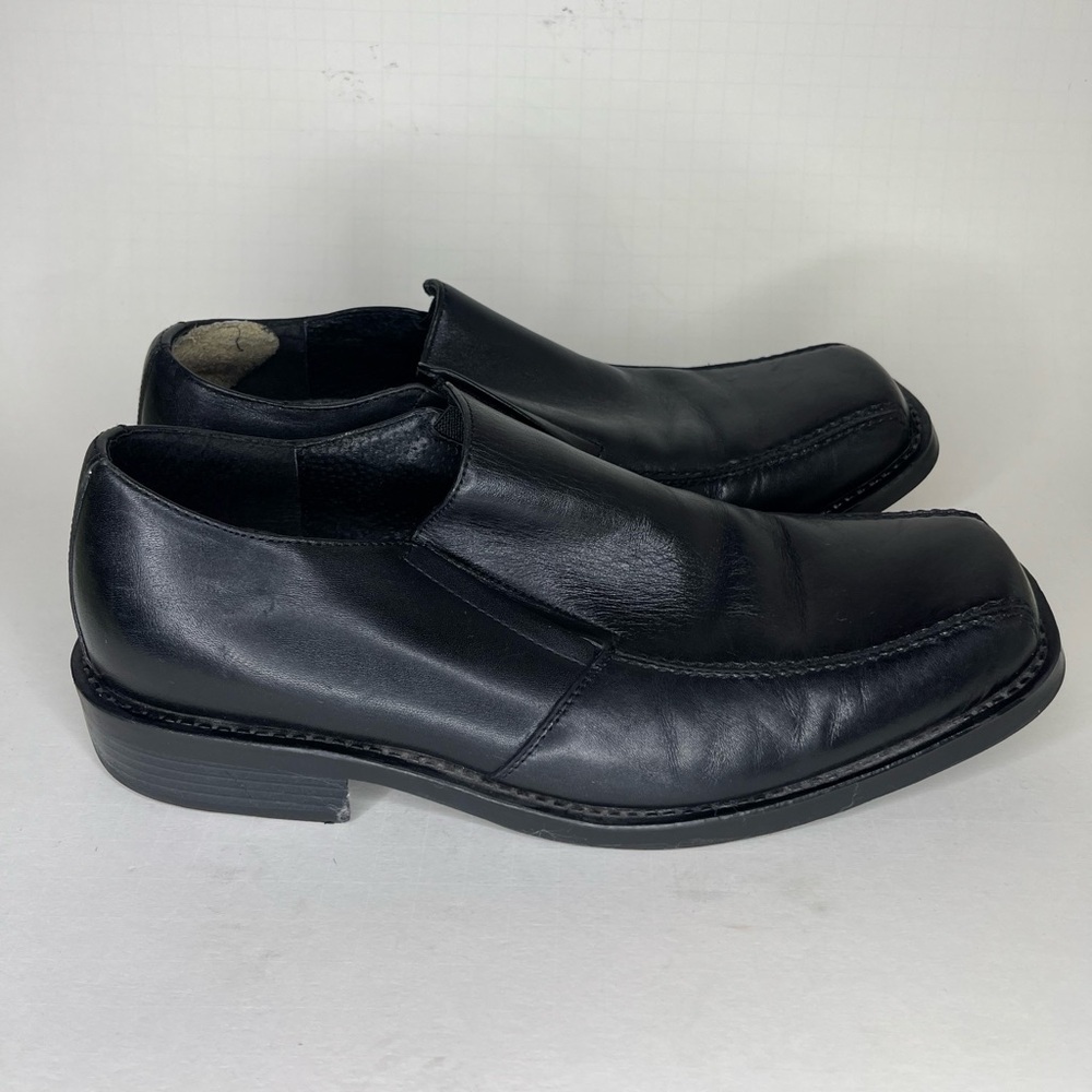 Windsor Smith Men's Black Leather Dress Shoes Loafers Slip Ons Size 7 Casual